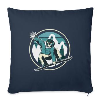 Snowboard Snowboarder Snowboarding - Sofa pillowcase 17,3'' x 17,3'' (45 x 45 cm) - navy - Front