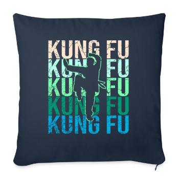 Kung Fu - Sofa pillowcase 17,3'' x 17,3'' (45 x 45 cm) - navy - Front