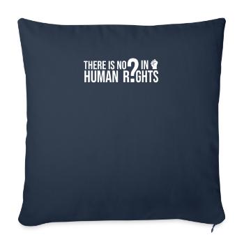 Projet de droits de l'homme pour les partisans du - Housse de coussin décorative 45 x 45 cm - bleu marine - Devant