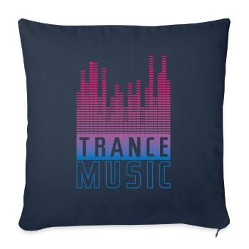 Synthesizer-Design für Trance-Musik-Fans - Sofakissenbezug 45 x 45 cm - Navy - Vorne