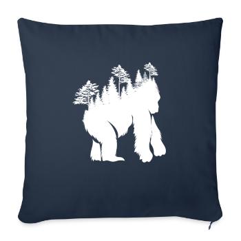 Gorilla Forest Design for Nature Lovers - Sofa pillowcase 17,3'' x 17,3'' (45 x 45 cm) - navy - Front