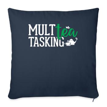 Tea Lover - Multea Tasking - Sofa pillowcase 17,3'' x 17,3'' (45 x 45 cm) - navy - Front