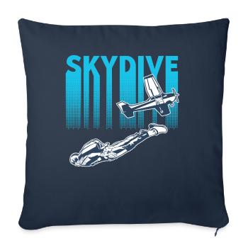 Skydiving Skydive - Sofa pillowcase 17,3'' x 17,3'' (45 x 45 cm) - navy - Front