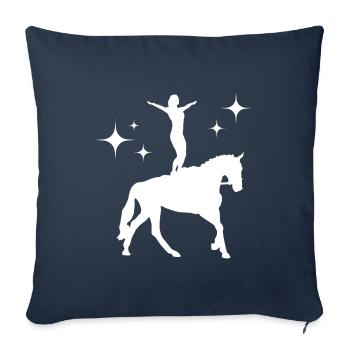 Voltige - Housse de coussin décorative 45 x 45 cm - bleu marine - Devant