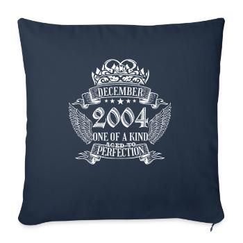 One of a Kind December 2004 Birthday - Sofa pillowcase 17,3'' x 17,3'' (45 x 45 cm) - navy - Front