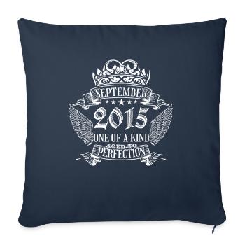 One of a Kind September 2015 Birthday - Sofa pillowcase 17,3'' x 17,3'' (45 x 45 cm) - navy - Front