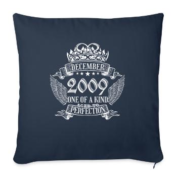 One of a Kind December 2009 Birthday - Sofa pillowcase 17,3'' x 17,3'' (45 x 45 cm) - navy - Front
