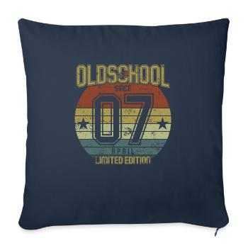 April 2007 - Birthday in April Oldschool - Sofa pillowcase 17,3'' x 17,3'' (45 x 45 cm) - navy - Front