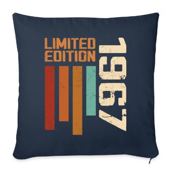 Vintage 1967 Retro 1967 Birthday Gift - Sofa pillowcase 17,3'' x 17,3'' (45 x 45 cm) - navy - Front
