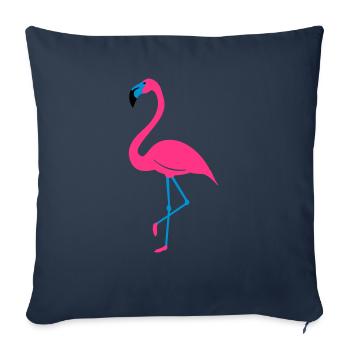 Flamingo Single Deluxe Balance - Sofakissenbezug 45 x 45 cm - Navy - Vorne