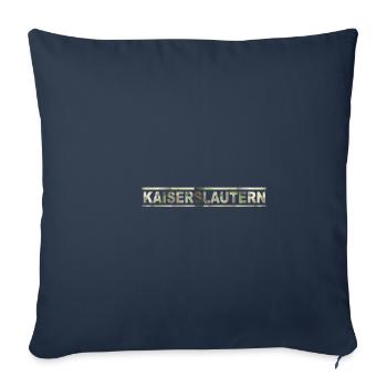 KAISERSLAUTRER CAMOUFLAGE, KAISERSLAUTERN - Sofakissenbezug 45 x 45 cm - Navy - Vorne