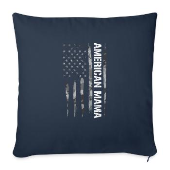 American Mama - American Flag - Sofa pillowcase 17,3'' x 17,3'' (45 x 45 cm) - navy - Front