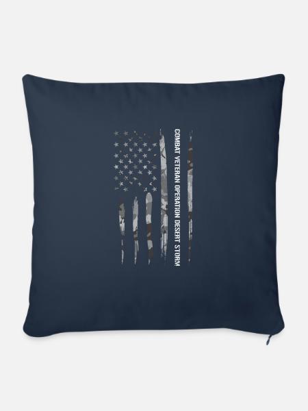 Combat Veteran Operation Desert... - Sofakissenbezug 45 x 45 cm - Navy