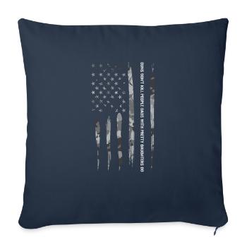 Guns Don't Kill People Dads With... - Sofa pillowcase 17,3'' x 17,3'' (45 x 45 cm) - navy - Front