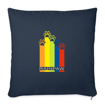 Rainpaw Rainbow Dog Paw Dog - Sofa pillowcase 17,3'' x 17,3'' (45 x 45 cm) - navy - Front