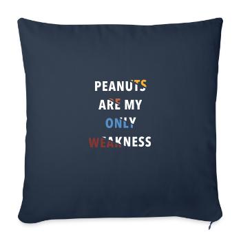 Peanut Allergy Nut Allergy Awareness - Sofa pillowcase 17,3'' x 17,3'' (45 x 45 cm) - navy - Front