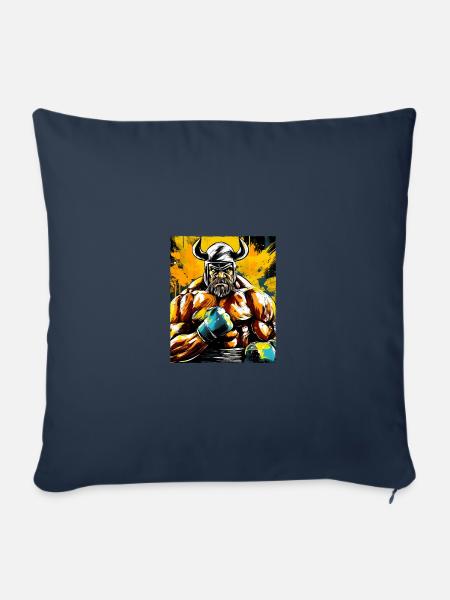 Wikinger Boxer Boxen Odin - Sofakissenbezug 45 x 45 cm - Navy