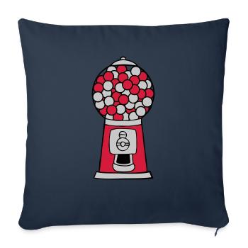 Chewing Gum Dispenser Machine - Sofa pillowcase 17,3'' x 17,3'' (45 x 45 cm) - navy - Front