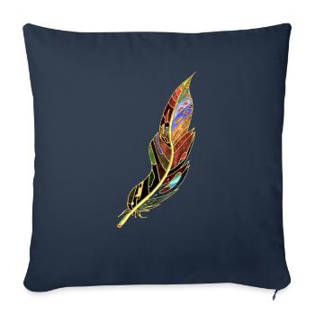 Feather - Sofa pillowcase 17,3'' x 17,3'' (45 x 45 cm) - navy - Front