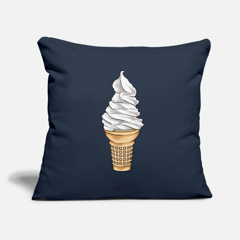 Softeis Eistüte Eisdiele Sofakissenbezug 45 x 45 cm