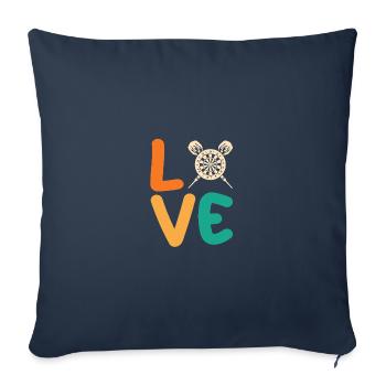 Darts player Darts - Sofa pillowcase 17,3'' x 17,3'' (45 x 45 cm) - navy - Front