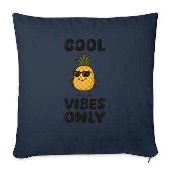 ananas comic - Sofakissenbezug 45 x 45 cm - Navy - Vorne
