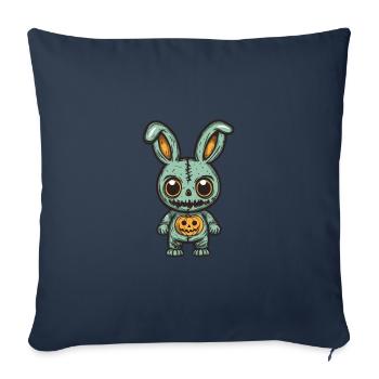 Bunny Halloween Funny Zombie - Sofa pillowcase 17,3'' x 17,3'' (45 x 45 cm) - navy - Front