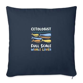 Wal Meer Geschenk Ozean Geschenk - Sofakissenbezug 45 x 45 cm - Navy - Vorne