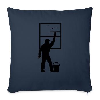 Window cleaner - Sofa pillowcase 17,3'' x 17,3'' (45 x 45 cm) - navy - Front