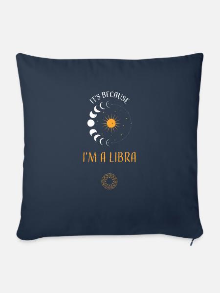 It's Because I'm A Libra - Sofakissenbezug 45 x 45 cm - Navy