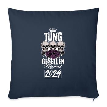 Junggesellen Abschied 2024 Jga - Sofakissenbezug 45 x 45 cm - Navy - Vorne