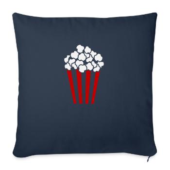 Popcorn Cube / Couleur personnalisable / 2c - Housse de coussin décorative 45 x 45 cm - bleu marine - Devant