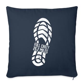 26.2 Meilen Marathon - Marathonläufer - Sofakissenbezug 45 x 45 cm - Navy - Vorne