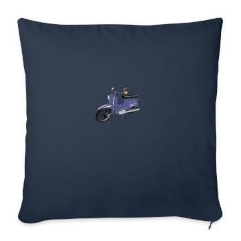 Simson Schwalbe blau - Sofakissenbezug 45 x 45 cm - Navy - Vorne