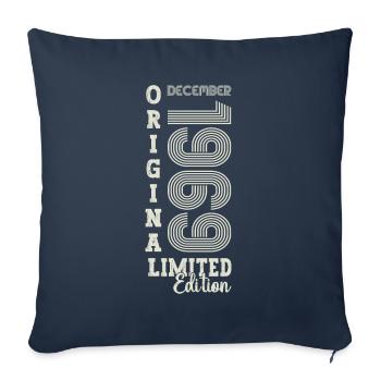 Original December 1969 53rd Birthday Gift - Sofa pillowcase 17,3'' x 17,3'' (45 x 45 cm) - navy - Front