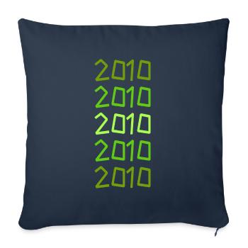 2010 2010 - Sofa pillowcase 17,3'' x 17,3'' (45 x 45 cm) - navy - Front