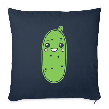 Gurke - Sofakissenbezug 45 x 45 cm - Navy - Vorne