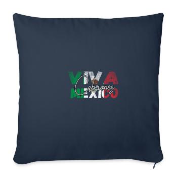 Funny quote Viva Mexico Cabrone - Mexican - Sofa pillowcase 17,3'' x 17,3'' (45 x 45 cm) - navy - Front