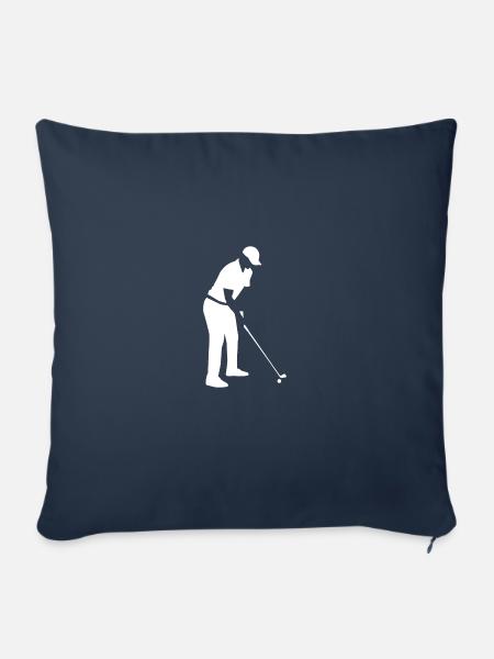 Golfer - Golfspieler - Sofakissenbezug 45 x 45 cm - Navy