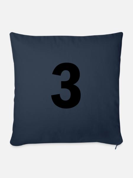 3 - Sofakissenbezug 45 x 45 cm - Navy