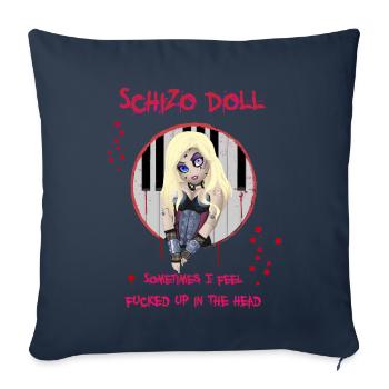 Hella von LORDI - Sofakissenbezug 45 x 45 cm - Navy - Vorne