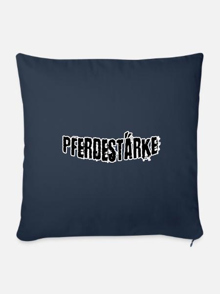 Pferdestärke - Sofakissenbezug 45 x 45 cm - Navy