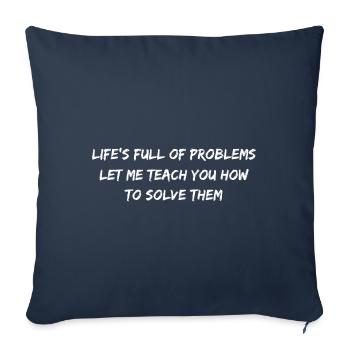 Funny Math Teacher Quote | Math Teacher Gifts - Sofa pillowcase 17,3'' x 17,3'' (45 x 45 cm) - navy - Front