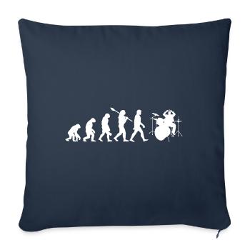 Drum évolution - Housse de coussin décorative 45 x 45 cm - bleu marine - Devant