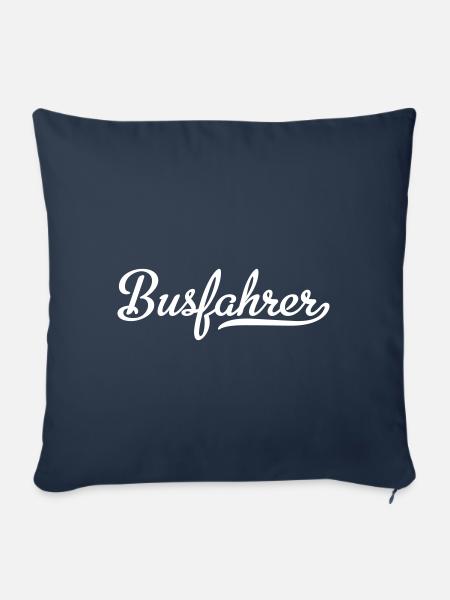 Busfahrer - Sofakissenbezug 45 x 45 cm - Navy
