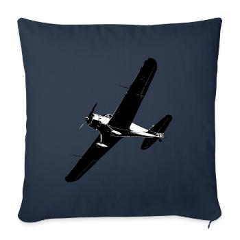 Fascinating world of RC models in black and white - Sofa pillowcase 17,3'' x 17,3'' (45 x 45 cm) - navy - Front