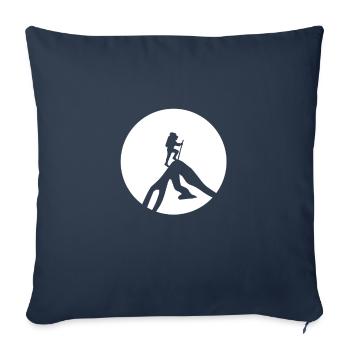 Hiking mountains nature mountains - Sofa pillowcase 17,3'' x 17,3'' (45 x 45 cm) - navy - Front