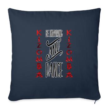Be inspired/ Kizomba Design #1 - Sofakissenbezug 45 x 45 cm - Navy - Vorne