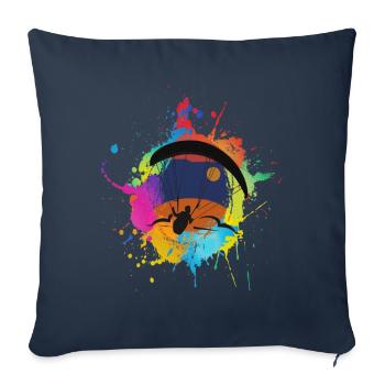 Paragliding Gleitschirm geschenk Paragliding - Sofakissenbezug 45 x 45 cm - Navy - Vorne