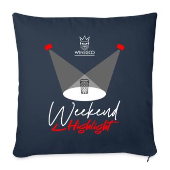 Wine Spritzer Weekend Highlight - Sofa pillowcase 17,3'' x 17,3'' (45 x 45 cm) - navy - Front